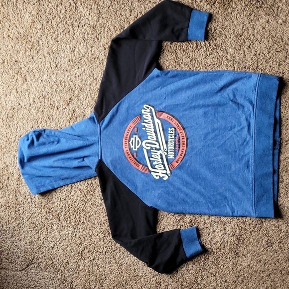 Harley Davidson NWOT Youth Zip Up Hooded Sweatshirt - Picture 5 of 6